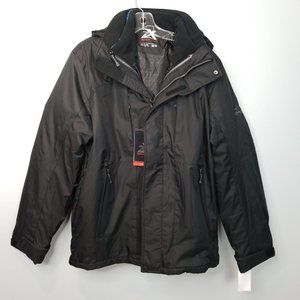 NEW Zero Xposur black 3 in 1 winter coat men's M